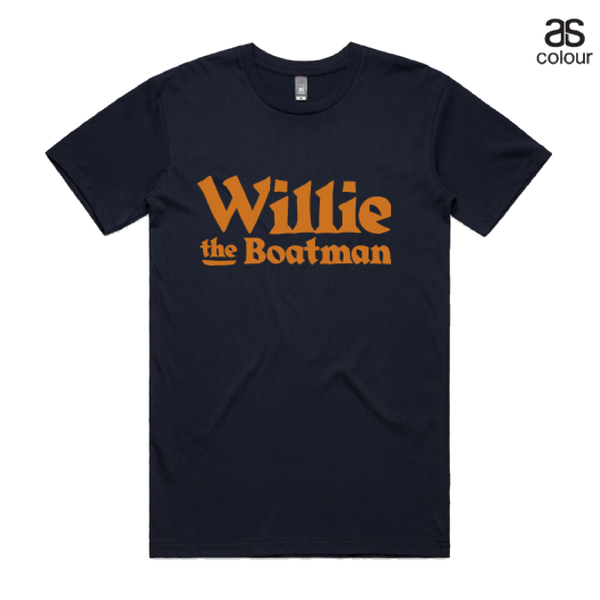 Classic Willie the Boatman T Shirt - Blue