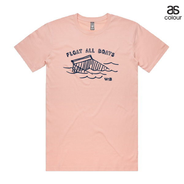 Float All Boats - Pink T Shirt – Willie the Boatman